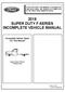 2018 SUPER DUTY F-SERIES INCOMPLETE VEHICLE MANUAL