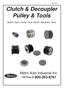 Clutch & Decoupler Pulley & Tools