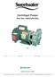 Centrifugal Pumps (Part Nos. PS2SS PS73SS) PS2SS