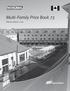 Multi-Family Price Book 73. Effective March 1, 2013