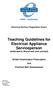 Teaching Guidelines for Electrical Appliance Serviceperson (endorsed to disconnect and connect)