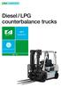 Diesel / LPG counterbalance trucks