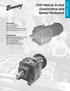 CbN Series. CbN Helical In-line Gearmotors and Speed Reducers