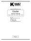 K -HART.  Coulter. Owner s Manual Model 1600, 1620, 1601, 1602, 1603