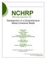 NCHRP. Web-Only Document 122: Development of a Comprehensive Modal Emissions Model