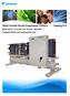 Water-Cooled Scroll-Compressor Chillers Catalog 613. Model WGZ-D 30 to 200 Tons R-410A 60Hz/50Hz Packaged Chillers and Condenserless Units