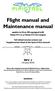 Flight manual and Maintenance manual
