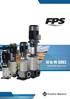 franklinwater.com 50 Hz VR SERIES Vertical Multi-Stage Pumps