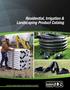 Residential, Irrigation & Landscaping Product Catalog