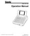 SAM4s SPS Operation Manual. All specifications are subject to change without notice. 2005, CRS, Inc. OM-SPS1000 Version 2.1