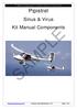 Kit Manual Components for Pipistrel Sinus & Virus Aircraft. Pipistrel. Sinus & Virus Kit Manual Components SAMPLE