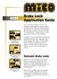 Brake Lock Application Guide