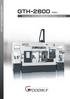 GTH-2600 SERIES PARALLEL TWIN-SPINDLE CNC TURNING CENTER