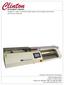 Model CT-15AC Catheter Shaft Tester with Feeder and Sorter Instruction Manual