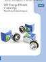 SKF Energy Efficient Y-bearings. Reduced friction for reduced energy use