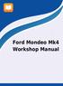 Ford Mondeo Mk4 Workshop Manual