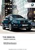 THE BMW X6. Contents A-Z OWNER'S MANUAL. Online Edition for Part no Owner's Manual for Vehicle