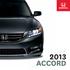 THE ALL-NEW 2013 ACCORD. InformationProvidedby: