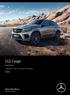GLE Coupé. Specification. 1 July from 11 July 2017 Production MY808. Important information for dealers