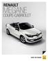 RENAULT MEGANE COUPE-CABRIOLET DRIVE THE CHANGE