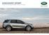 DISCOVERY SPORT SPECIFICATION AND PRICE GUIDE
