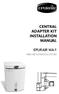 CENTRAL ADAPTER KIT INSTALLATION manual