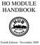 HO MODULE HANDBOOK Fourth Edition - November 2009