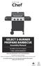 SELECT 3-BURNER PROPANE BARBECUE Assembly Manual