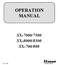 OPERATION MANUAL SX-7000/7500 SX-8000/8500 SX-700/800