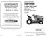 LAWN TRACTOR 19.0 HP, * 42 Mower Electric Start Automatic Transmission. Repair Parts Manual Rev. 6. Customer Care Hot Line