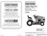 LAWN TRACTOR 19.0 HP, * 42 Mower Electric Start Automatic Transmission. Repair Parts Manual Rev. 3. Customer Care Hot Line