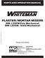 PLASTER/ MORTAR MIXERS WM-120PM(Poly-Mechanical) WM-120SM (Steel-Mechanical)
