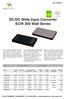 DC/DC Wide Input Converter ECW 200 Watt Series