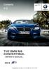 THE BMW M6 CONVERTIBLE. Contents A-Z OWNER'S MANUAL. Online Edition for Part no Owner's Manual for Vehicle