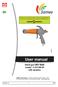 User manual. Hand gun MIV 6600 model.1/.h1/jr/jp «US version» Revised : G