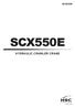 SCX550E SCX550E HYDRAULIC CRAWLER CRANE T.EA0273