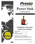 Power Stak. Installation, Operation and Service Manual PPS NAS FOR UNITS SHIPPED PRIOR TO MARCH 2014