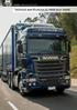 SCANIA LONG-HAULAGE TRUCKS. Technical specifications to meet your needs