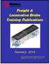 Freight & Locomotive Brake Training Publications