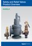 Safety and Relief Valves Product Overview