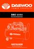 DAC SEERIA KASUTUSJUHEND. Suruõhukompressor.  Toodetud Korea firma Daewoo International Corporation litsentsi alusel