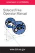 Sidecar/Trike Operator Manual