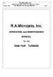 R.A.Microjets, Inc Sunset Drive Suite 115 Miami, FL DEC, 1998 Ph Fax Rev. 1. R.A.Microjets, Inc.