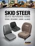 SKID STEER SEATS REFERENCE GUIDE