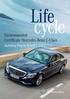 Life cycle. Environmental Certificate Mercedes-Benz C-Class. including Plug-In Hybrid C 350 e