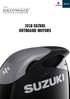2018 SUZUKI OUTBOARD MOTORS