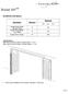 Bi-fold 180 TM. Guidelines and Specs: Maximum 2½; 3½ ; 4½ Single-Panel Width (Bi-fold Track) Single-Panel Width (LLL/RRR) 6 26 6 20