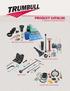 PRODUCT CATALOG. of Waterworks Specialty Products. Waterworks Distribution Products. Treatment Plant Products. Tools & Keys