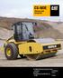 CS-583E. Vibratory Soil Compactor. Cat 3056E ATAAC Turbocharged Diesel Engine. Operating Weight (with ROPS/FOPS cab)