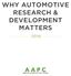 WHY AUTOMOTIVE RESEARCH & DEVELOPMENT MATTERS